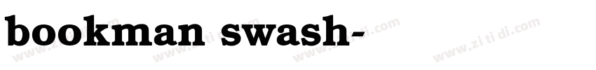 bookman swash字体转换